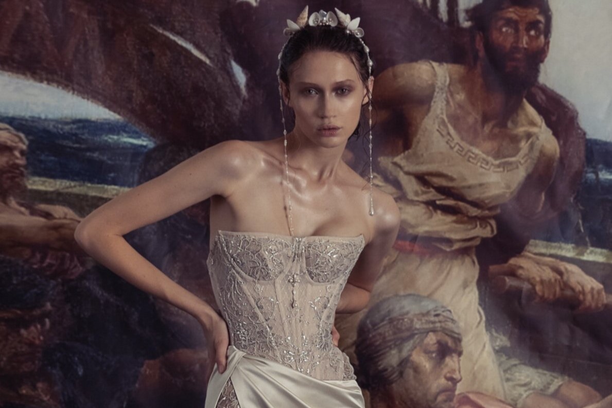 Kim Kassas’s mermaid beauty-inspired wedding dress collection